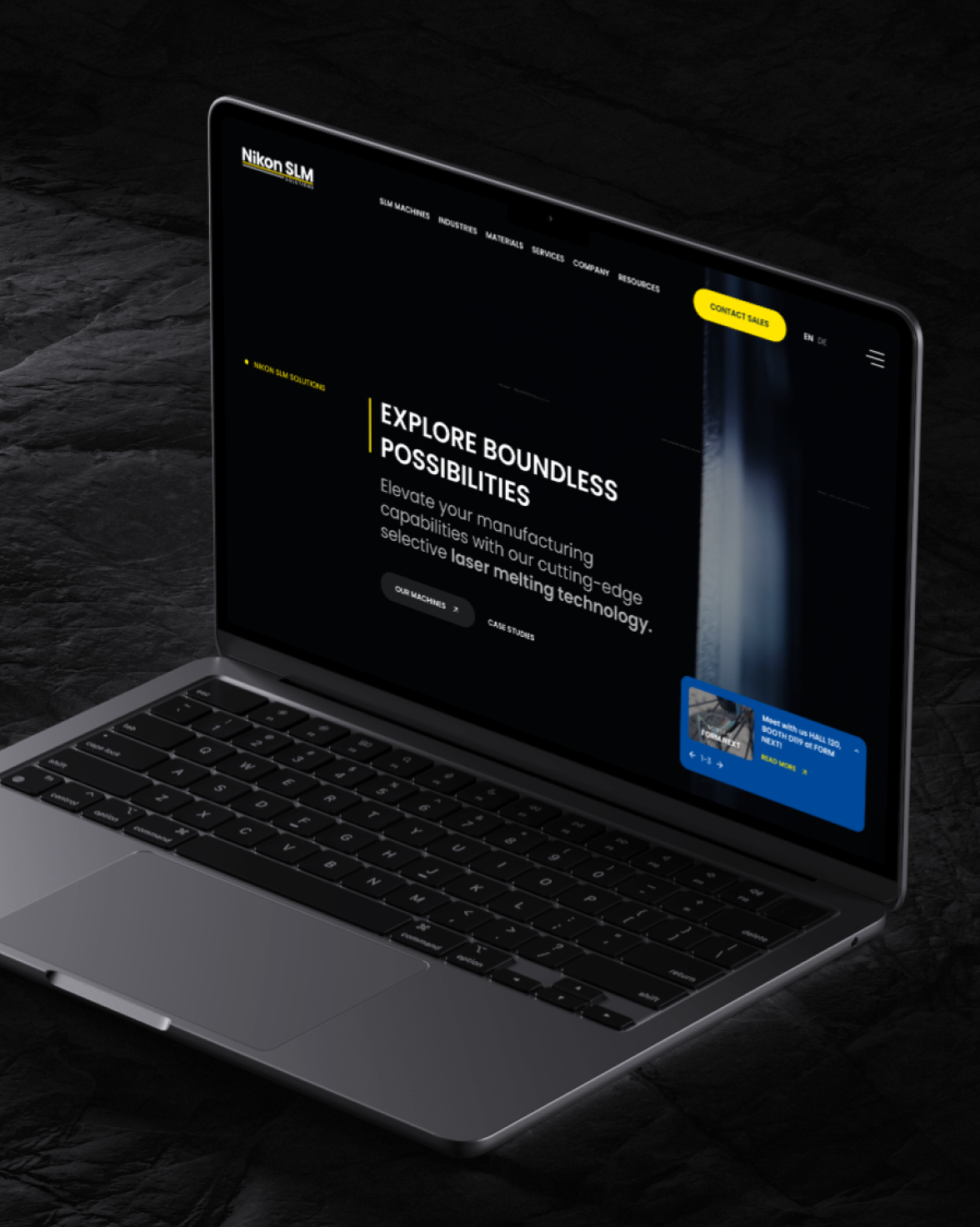 Nikon SLM Solutions Corporate Web Platform